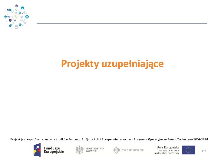 Projekty uzupełniające Projekt jest współfinansowany ze środków Funduszu Spójności Unii Europejskiej w ramach Programu