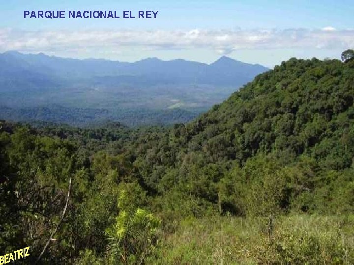 PARQUE NACIONAL EL REY 