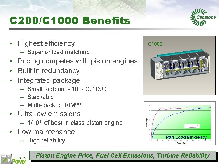 C 200/C 1000 Benefits • Highest efficiency C 1000 – Superior load matching •