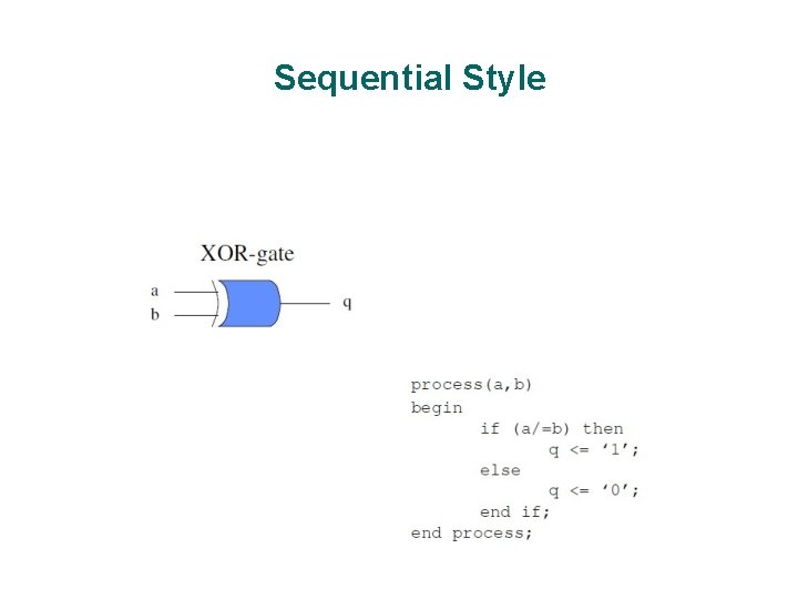 Sequential Style 