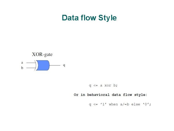 Data flow Style 