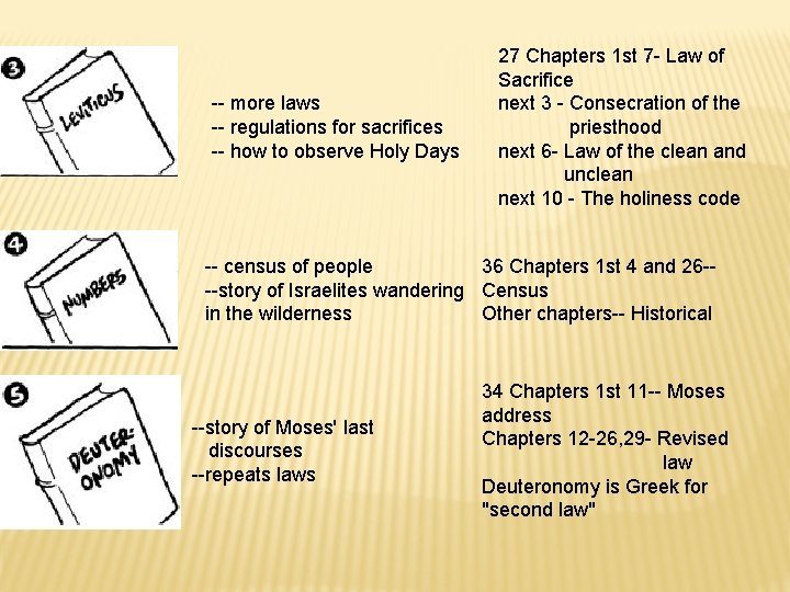 -- more laws -- regulations for sacrifices -- how to observe Holy Days 27