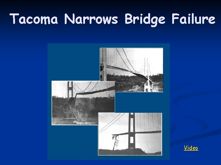 Tacoma Narrows Bridge Failure Video 