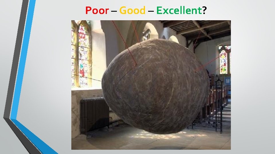 Poor – Good – Excellent? 