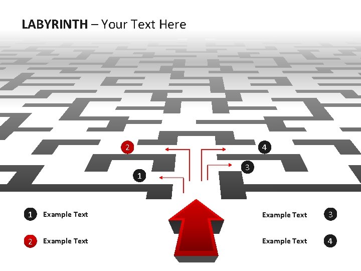 LABYRINTH – Your Text Here 2 4 1 3 1 Example Text 3 2