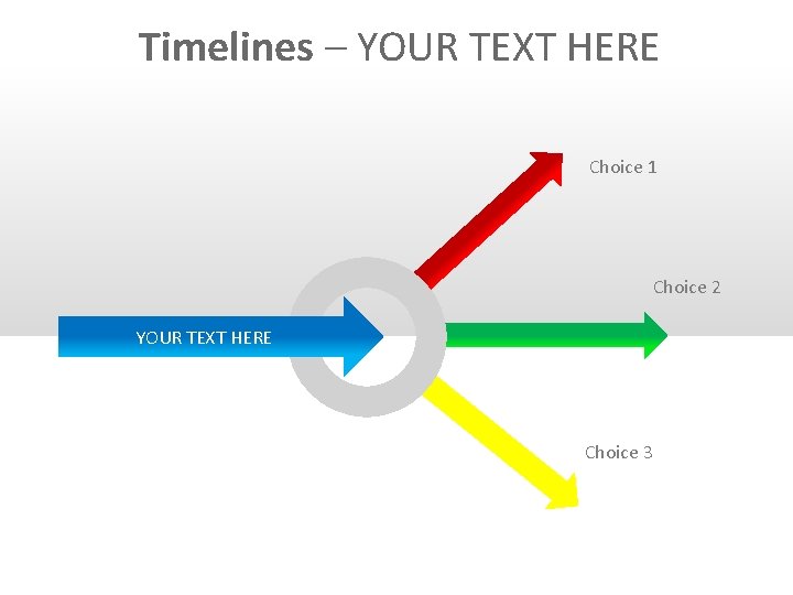 Timelines – YOUR TEXT HERE Choice 1 Choice 2 YOUR TEXT HERE Choice 3
