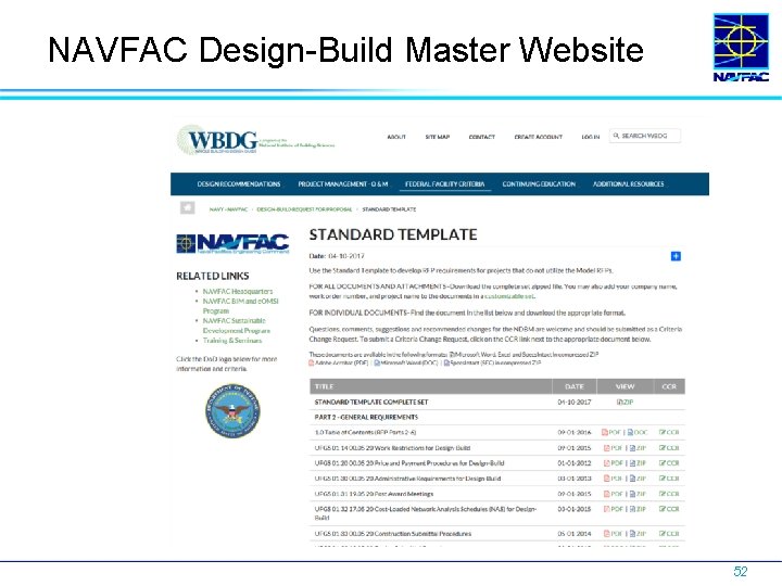 NAVFAC Design-Build Master Website 52 