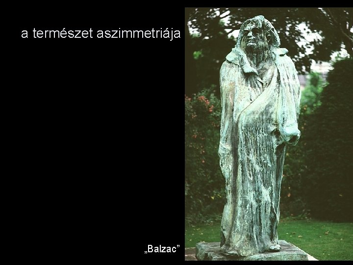 a természet aszimmetriája „Balzac” 