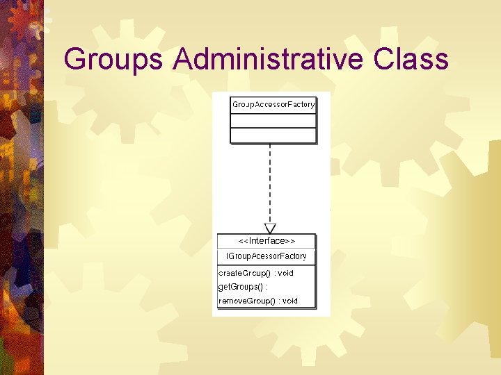 Groups Administrative Class 