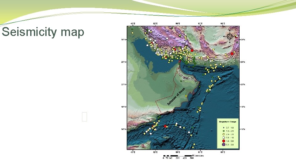 Seismicity map 