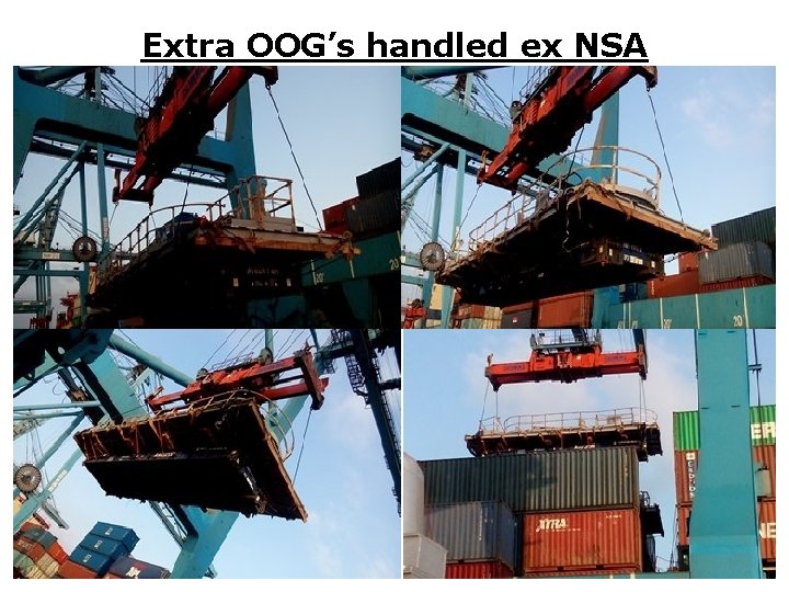 Extra OOG’s handled ex NSA 