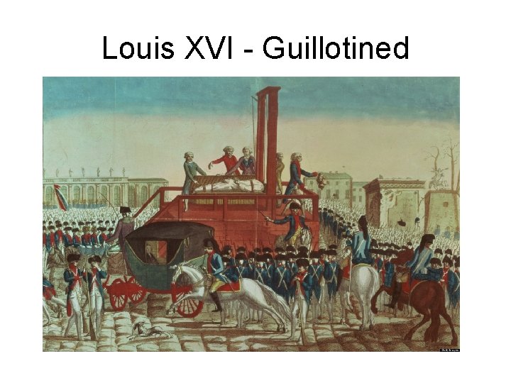 Louis XVI - Guillotined 