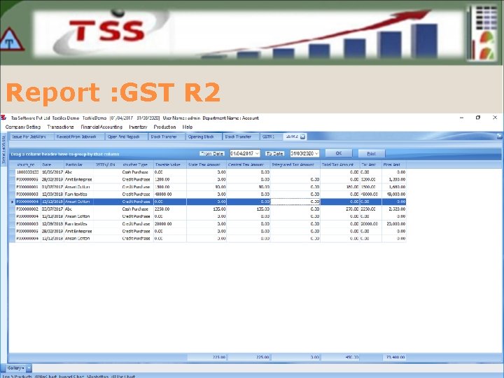 Report : GST R 2 