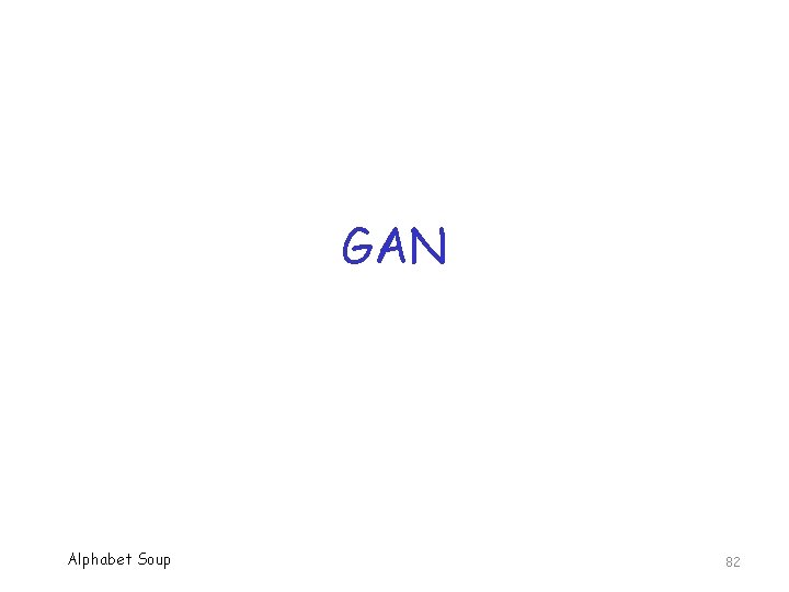 GAN Alphabet Soup 82 