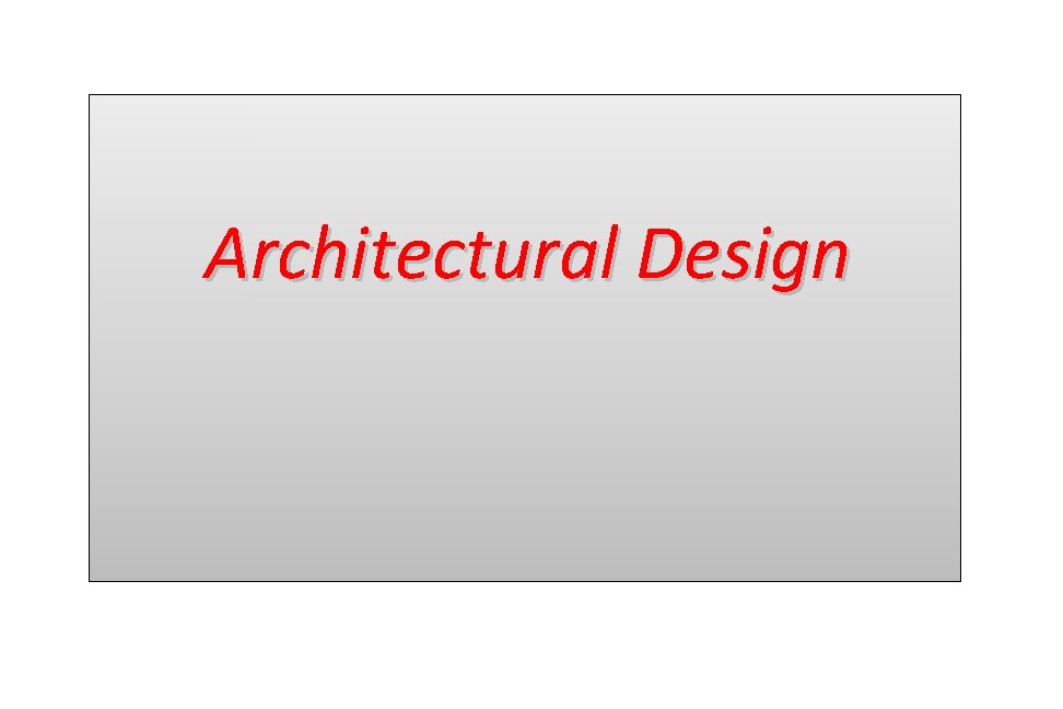 Architectural Design 