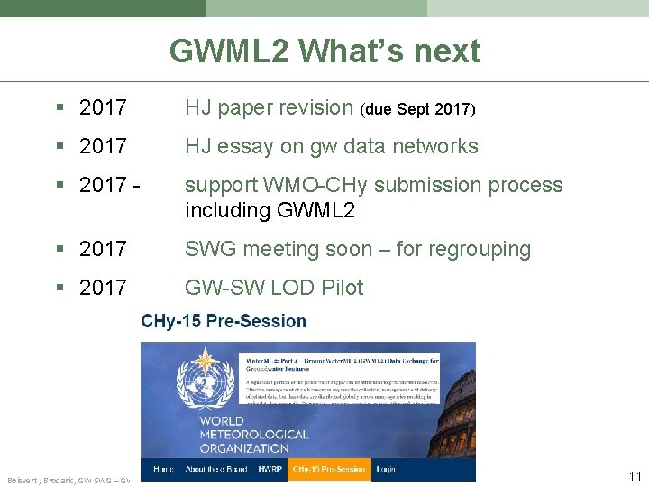GWML 2 What’s next § 2017 HJ paper revision (due Sept 2017) § 2017