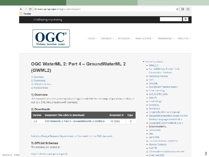 Boisvert , Brodaric, GW SWG – GWML 2 – HDWG Tuscaloosa June 2017 3