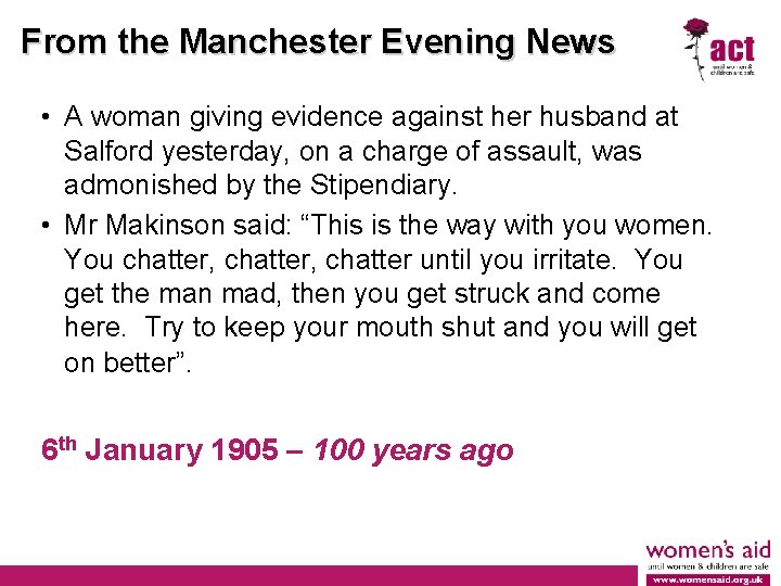 From the Manchester Evening News • A woman giving evidence against her husband at