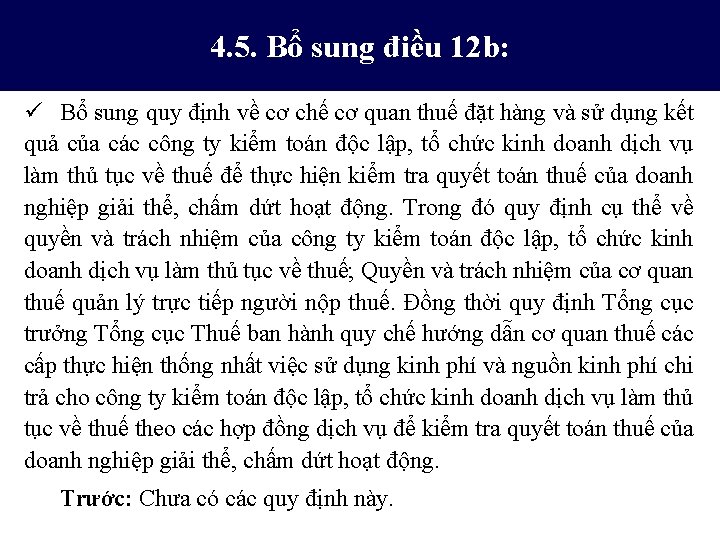 1. 7. Bổ Sửa đổi, điều bổ sung. 4. 5. sung 12 b: ü