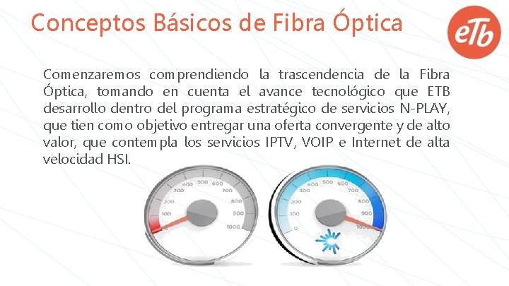 Conceptos Básicos de Fibra Óptica Comenzaremos comprendiendo la trascendencia de la Fibra Óptica, tomando