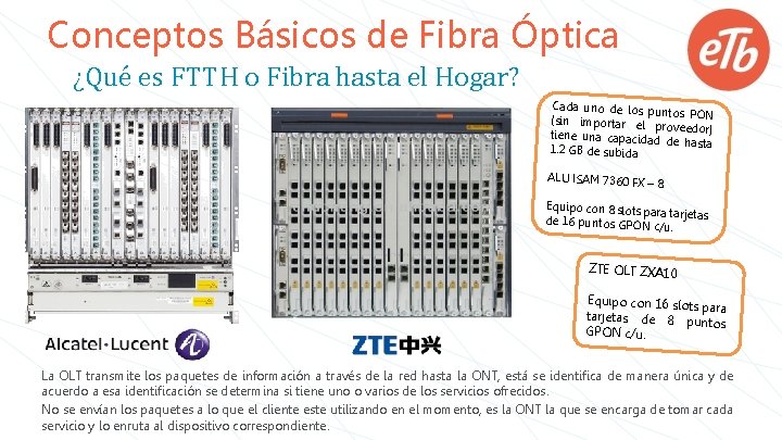 Conceptos Básicos de Fibra Óptica ¿Qué es FTTH o Fibra hasta el Hogar? Cada