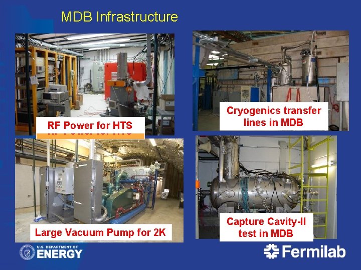 MDB Infrastructure RF Power for HTS Large Vacuum Pump for 2 K Cryogenics transfer