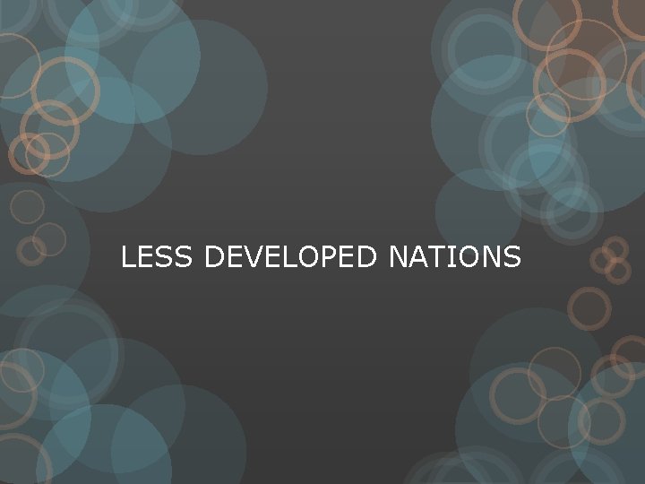 World Geography Vocabulary Review The process of spreading