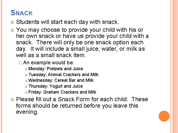 SYCAMORE CREEK ELEMENTARY BEFORE AND AFTER SCHOOL PROGRAM