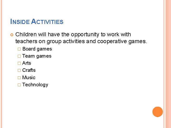 SYCAMORE CREEK ELEMENTARY BEFORE AND AFTER SCHOOL PROGRAM
