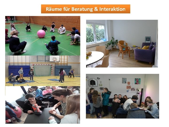 Räume für Beratung & Interaktion 