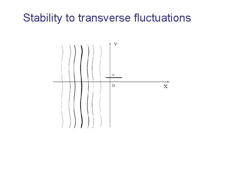 Stability to transverse fluctuations 