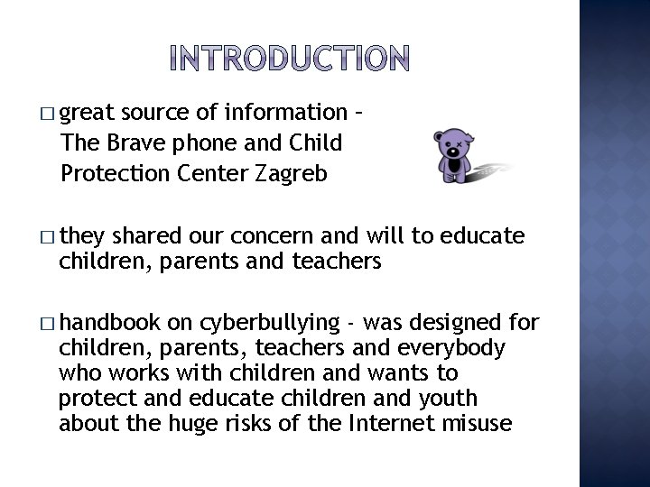 � great source of information – The Brave phone and Child Protection Center Zagreb