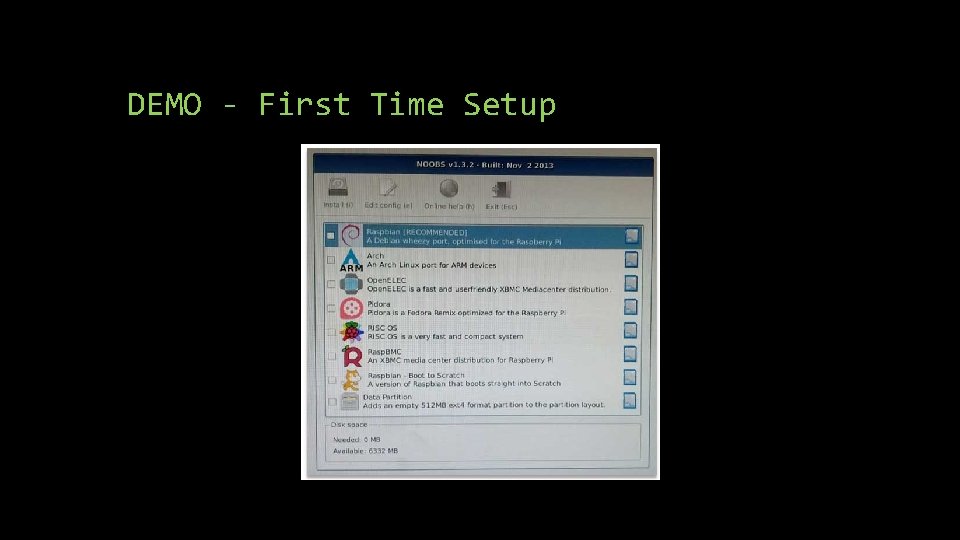 DEMO - First Time Setup DEMO - First Time Setup