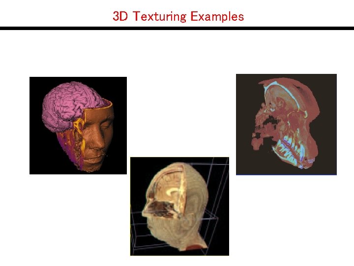 3 D Texturing Examples 