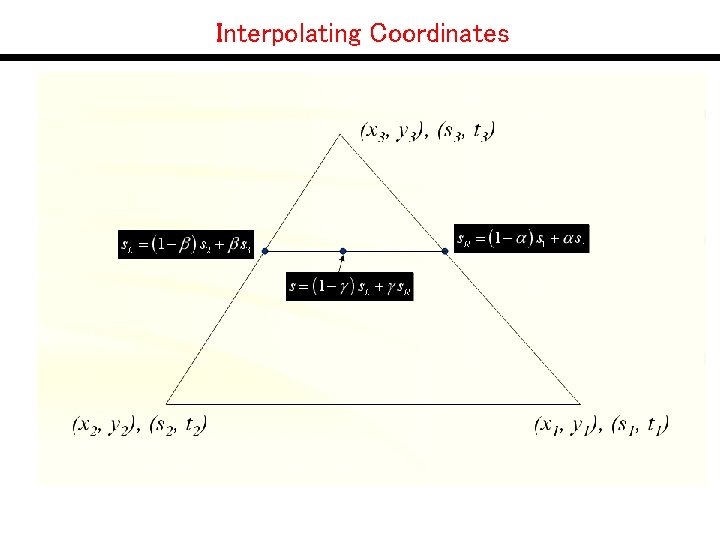 Interpolating Coordinates 