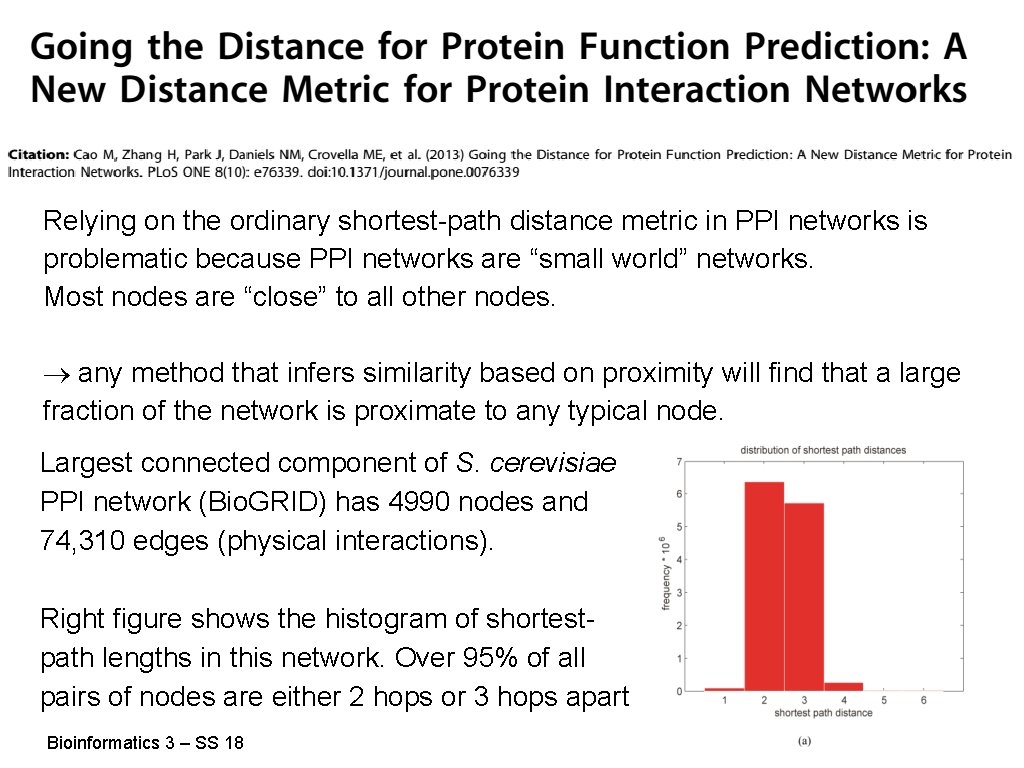 Relying on the ordinary shortest-path distance metric in PPI networks is problematic because PPI