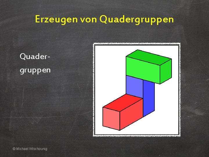 Erzeugen von Quadergruppen © Michael Wischounig 