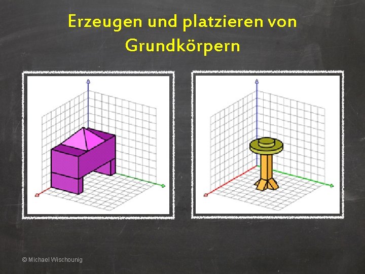 Erzeugen und platzieren von Grundkörpern © Michael Wischounig 