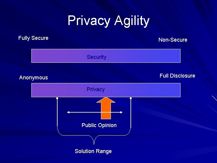 Privacy Agility Fully Secure Non-Secure Security Full Disclosure Anonymous Privacy Public Opinion Solution Range