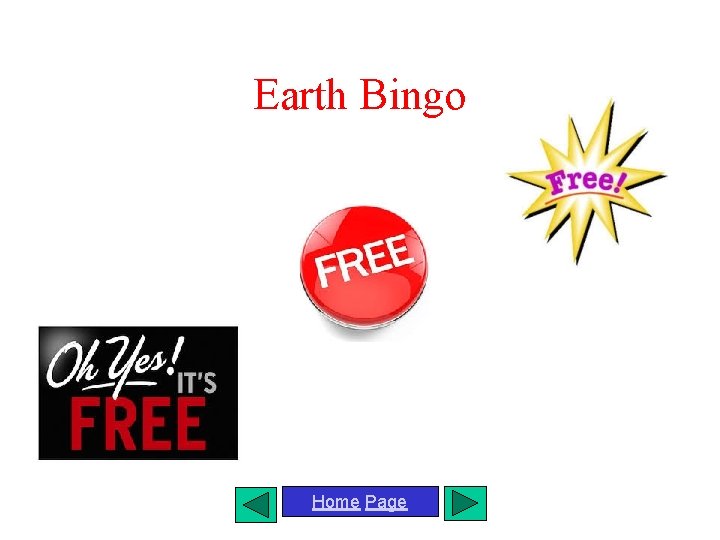 Earth Bingo Home Page 