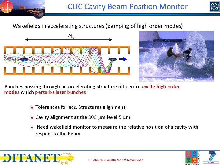 CLIC Cavity Beam Position Monitor Wakefields in accelerating structures (damping of high order modes)