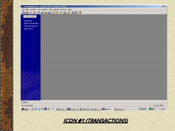 ICON #1 (TRANSACTIONS) 