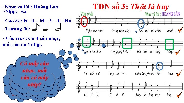 - Nha c và lời : Hoàng Lân -Nhi p: 2/4 -Cao độ: Đ