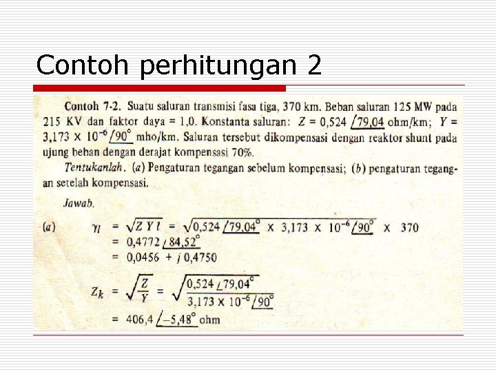 Contoh perhitungan 2 