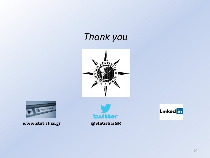 Thank you www. statistics. gr @Statistics. GR 24 