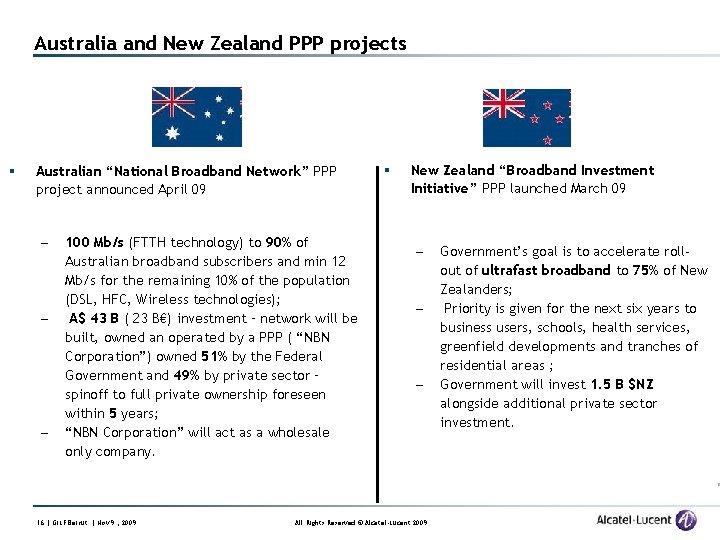 Australia and New Zealand PPP projects § Australian “National Broadband Network” PPP project announced