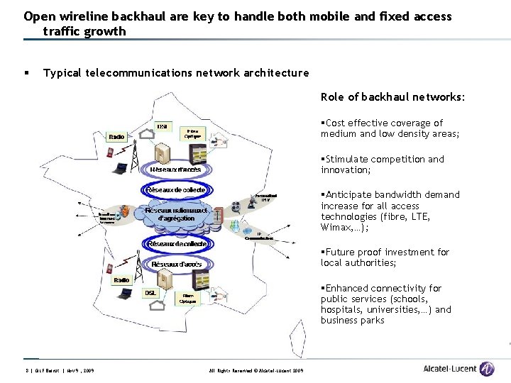 Open wireline backhaul are key to handle both mobile and fixed access traffic growth