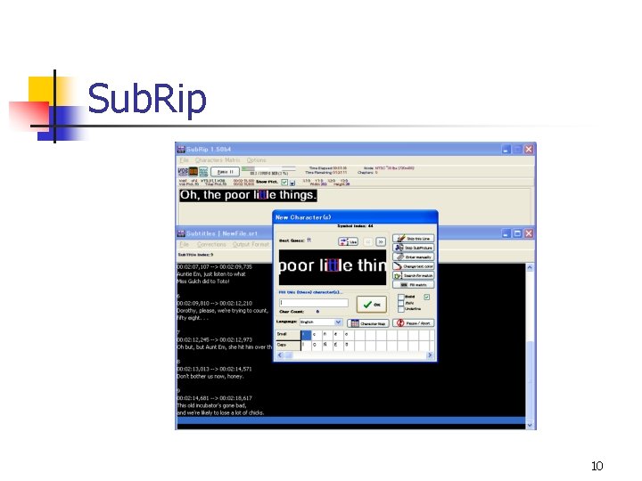 Sub. Rip 10 