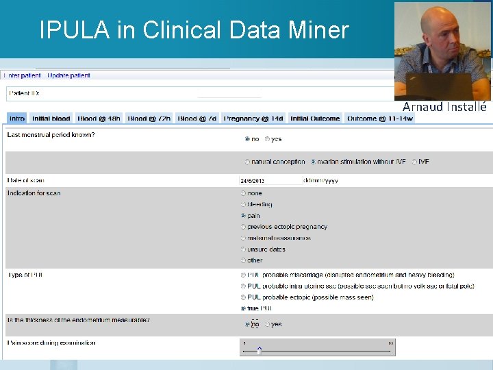 IPULA in Clinical Data Miner Arnaud Installé 
