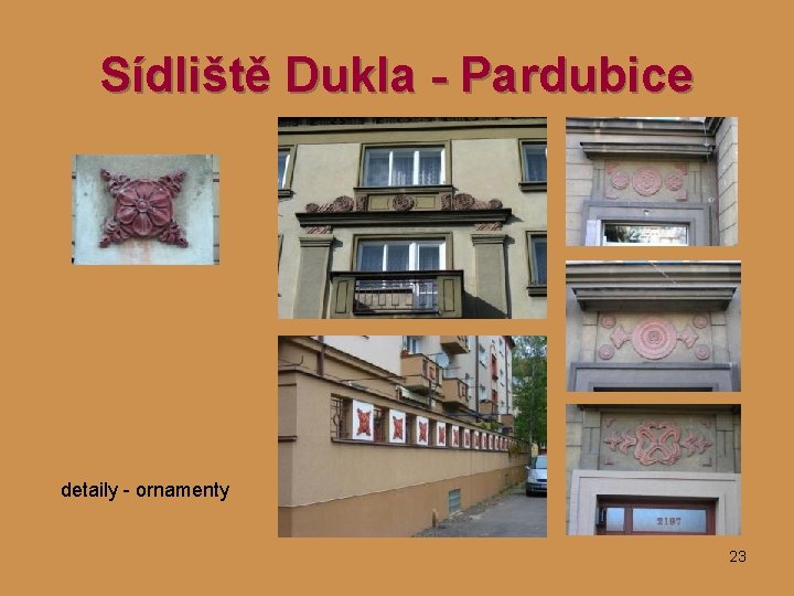 Sídliště Dukla - Pardubice detaily - ornamenty 23 